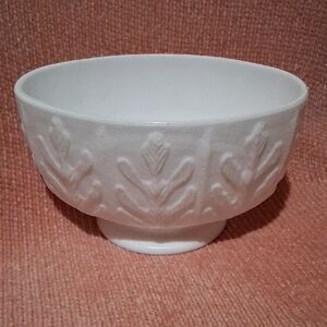 Vintage FDT milk Glass Bowl